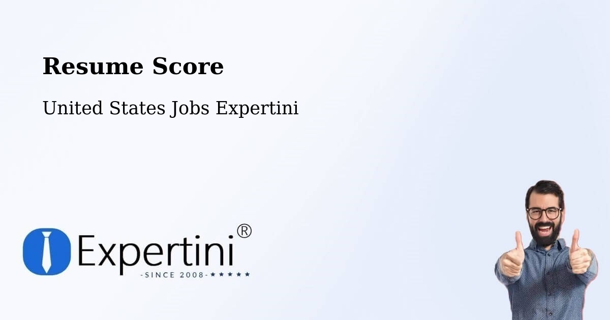 Resume Score & Job Description Match Tool – Poth - United States Jobs Expertini